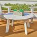Beachcrest Home™ Ramonita Plastic/Resin Outdoor Coffee Table in White | 19 H x 35.5 W x 35.5 D in | Wayfair A264ED42FEDC437B8FE86B32BE1F0DEC