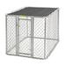 MidWest Homes for Pets Chain Link Outdoor Dog Kennel w/ Sunscreen Metal | 48 H x 48 W x 72 D in | Wayfair K9644