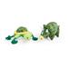 Tough Plush Dog Toys, Pack of 2, .25 LB, Green