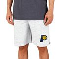 Men's Concepts Sport White/Charcoal Indiana Pacers Throttle Knit Jam Shorts
