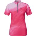 LÖFFLER Damen Trikot DA. BIKE SHIRT CLOUDY 2, Größe 46 in neonpink