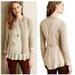 Anthropologie Jackets & Coats | Angel Of The North Anthro Knitted Sweater Zip Jacket Sz M | Color: Cream/Gray | Size: M