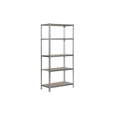 PROREGAL Schwerlastregal BIG MULI | HxBxT 200x100x40cm | Fachlast 150kg | Verzinkt | Lagerregal Werkstattregal | Standregal Lagerregal Image