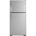 GE Appliances 33" Top Freezer 21.9 cu. ft. Refrigerator, Stainless Steel in Black/Gray/White | 66.38 H x 32.75 W x 34.5 D in | Wayfair GTS22KYNRFS