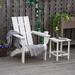 Outsunny Plastic Adirondack Chair in White | 35 H x 29.25 W x 33.5 D in | Wayfair 84B-664WT