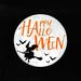 The Holiday Aisle® Happy Halloween Moon w/ Witch Canvas in White | 36 H x 36 W x 1.25 D in | Wayfair 8D8114FC80864BEDAAE36778FB1CA62B