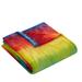 Bayou Breeze Renko Pride Rainbow Ultra Soft Fleece Throw Microfiber/Fleece/Microfiber/Fleece in Green/Red/Yellow | 60 H x 50 W in | Wayfair