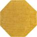 Yellow 96 x 96 x 0.5 in Area Rug - Latitude Run® Shag Ashmita Area Rug Mustard Color Polypropylene | 96 H x 96 W x 0.5 D in | Wayfair