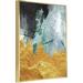 Everly Quinn Canvas Abstract Wall Art For Room Gold Aluminum Framed Wall Art Ready To Hang 27 Canvas in Black/Gray | 16 H x 12 W x 1.6 D in | Wayfair