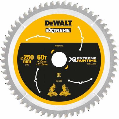 DeWALT Akku-Tischkreissägeblatt DT995 - verschiedene Ausführungen - Größe:250/30mm 60WZ/FZ