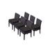 6 Venice Armless Dining Chairs