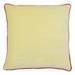 Jiti Indoor Bold Modern Contemporary Solid Color Contrast Piping Plush Cotton Velvet Square Throw Pillows Cushions