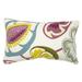 Jiti Indoor Floral Tropical Patterned Cotton Accent Rectangle Lumbar Pillows Cushion for Sofa Chair 12 x 20