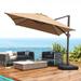 Pellebant Patio Cantilever Umbrella Outdoor Offset Umbrella with No Base