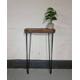 Chunky Rustic Console Table, supported by Steel Hairpin Legs (Chunky Reclaimed Wood)