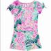 Lilly Pulitzer Bottoms | Lilly Pulitzer Camryn Romper 12-14 | Color: Green/Pink | Size: 12-14