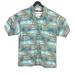Columbia Shirts | Columbia Mens Size Large Short Sleeve Palm Tree Marlin Button Up Fishing Shirt | Color: Gray/Green | Size: L
