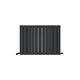 iBathUK | 600 x 838 mm Horizontal Radiator Matt Anthracite Double Flat Panel Heater