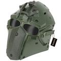 Helmet Mode Airsoft Mask with Goggles Side Rails and NVG Bracket Full Face Protection Full Face Mask