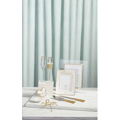 Lenox Disney Bridal Ornament Ceramic/Porcelain in White | 3.5 H x 3.75 W x 0.25 D in | Wayfair 892962