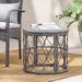 Bay Isle Home™ Abagaile Outdoor Wicker Side Table Wicker/Rattan in Gray | 18.5 H x 19.75 W x 19.75 D in | Wayfair 84D9F092AF314CB8B75D0F60EE37C6BF