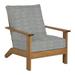 Summer Classics Ashland Patio Lounge Chair w/ Cushions Wood in Brown | 37 H x 33.125 W x 39 D in | Wayfair 289327+C769H4325N