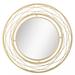 Everly Quinn Melbourne Modern Circles Golden Round Wall Mirror Metal | 31.5 H x 31.5 W x 0.75 D in | Wayfair 59D7E9E46069470FB17FB710DECEC93C