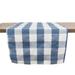 Gracie Oaks Beige-White Handmade Buffalo Check 16"X36" Table Runner Polyester in Blue | 120 W x 16 D in | Wayfair 8B2CCE6DE3D3460DAB88B863E4B09792