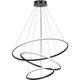 Lustre LED Moderne Suspension 3 Anneaux (20+40+60cm) Plafonnier LED 3000k / 4000k / 6000k 3