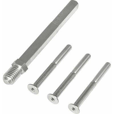 Profilstift für ts 56-65 Wechselstift mit Schrauben Vierkant 8 / 8,5 Stahl verzinkt Image
