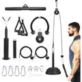 Lat System Seilzug, Fitness-Seilzug-Kabelsystem (180cm & 230cm), Unterarm-Handgelenkrollen-Trainer