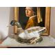 Vintage fine porcelain Figurine of a duck, Made by Rex in Valencia, fine porcelain duck, ceramic duck, Spanish ceramics