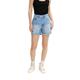 TOM TAILOR Denim Damen High Waist Bermuda Jeans Shorts 1031460, 10118 - Used Light Stone Blue Denim, L