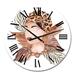 Designart 'African American Woman, Dried Flowers, Leaves II' Glam wall clock