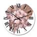 Designart 'Bouquet With Dried Flowers Leaves Pampas Grass III' Traditional wall clock