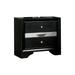 2 Drawers Wooden Night Stand with Round Handle Design