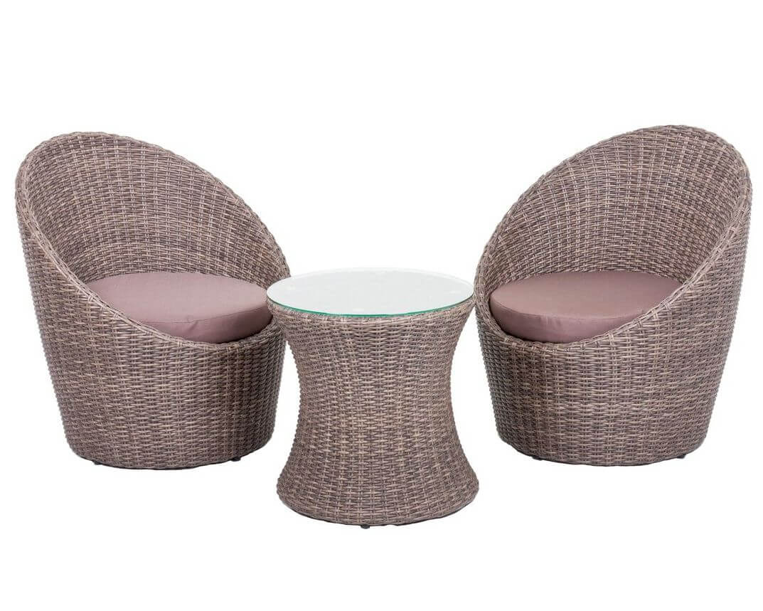 GartenZeit »Maribor« Club-Set braun