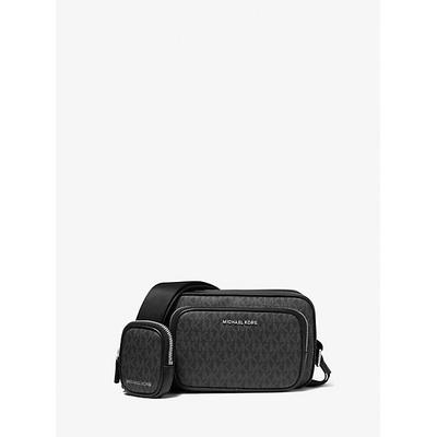 Michael Kors Hudson Logo Camera Bag With Pouch Black One Size