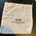 Coach Bags | Last One Lot Of Five Canvas Coach Drawstring Dust Bags Size 7 1/2 X 8“ | Color: Black/Cream | Size: Os