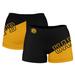 Women's Black Arkansas Pine Bluff Golden Lions Color Block Shorts