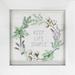 North American Art Farmhouse Cotton IX Sage: Framed Art Paper in Green/White | 16 H x 16 W x 1 D in | Wayfair AR2249