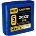 Core Tarps 24 ft. x 36 ft. 5 Mil Heavy Duty Polyethylene Tarp, Waterproof, Rip & Tear Proof Aluminum in Blue | 1 H x 24 W x 36 D in | Wayfair