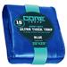 Core Tarps 20 ft. x 20 ft. 16 Mil Heavy Duty Polyethylene Tarp, Waterproof, Rip & Tear Proof Aluminum in Blue | 1 H x 20 W x 20 D in | Wayfair