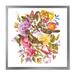 East Urban Home Vintage Greeting Card w/ Spring, Summer Flowers - Traditional Canvas Wall Art Print Canvas in Brown/Pink/White | Wayfair