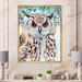 East Urban Home An Owl w/ Spotted White & Black Feathers I - Painting on Canvas Metal in Black/Brown/Green | 40 H x 30 W x 1.5 D in | Wayfair