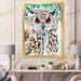 East Urban Home An Owl w/ Spotted White & Black Feathers I - Painting on Canvas Metal in Black/Brown/Green | 32 H x 16 W x 1 D in | Wayfair