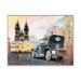 East Urban Home Old Retro Car on the Old Town Square in Prague - Print on Canvas Metal in Black | 16 H x 32 W x 1 D in | Wayfair