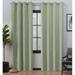 Amalgamated Textiles Kochi Light Filtering Linen Blend Grommet Top Curtain Panel Pair Polyester in Green/Blue | 96 H x 52 W in | Wayfair