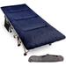 REDCAMP Folding Camping Cot w/ Mattress Pad for Adults, Cotton in Blue | 20 H x 28 W x 75 D in | Wayfair RC18323