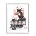 Stupell Industries French Bulldog Pink Peonies Glam Fashion Bookstack Wall Plaque Art By Ziwei Li Wood in Brown | 30 H x 24 W in | Wayfair